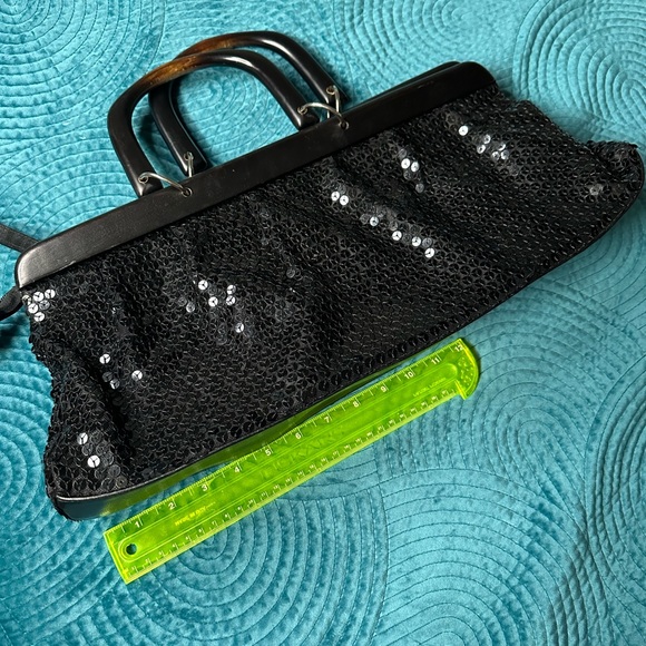 Patricia Fields Sequins Black Handbag Candies - Picture 4 of 15